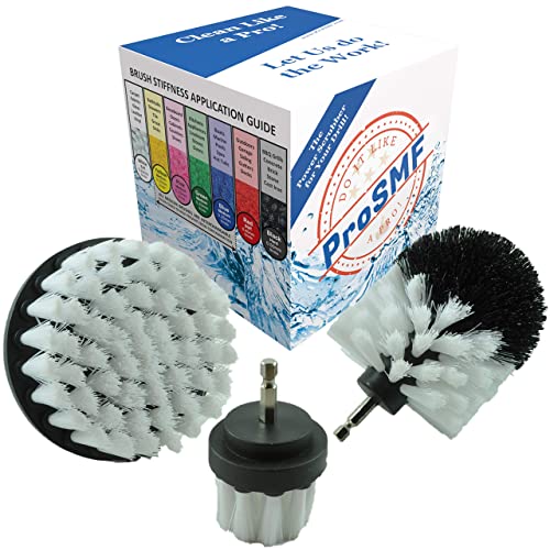 ProSMF Drill Brush Set Car Detailing Scrub Brush for Drill Power