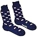 SummerTies Elephant Mens Dress Socks - Pink on Navy