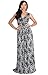 KOH KOH Womens Long Lace Floral Print Sleeveless Semi Formal Summer Maxi Dress