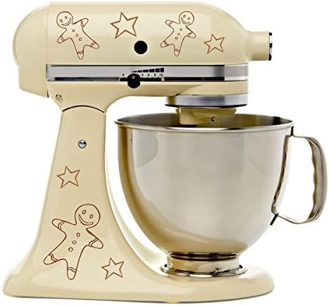 Gingerbread Man Brown Vinyl Kitchenaid Mixer Mixing Machine Decal Art Wrap