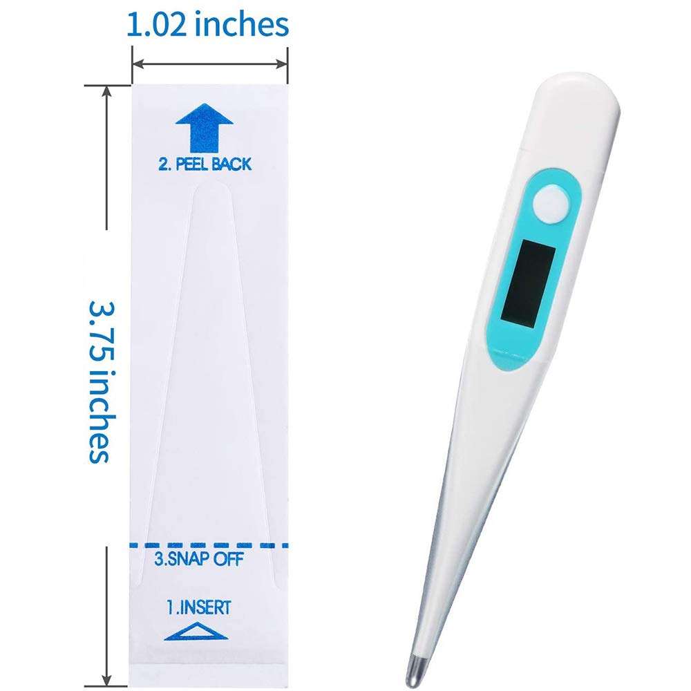 Disposable Universal Digital Thermometer Probe Covers Sized to Fit Most Oral Rectal Thermometer(100 Counts): Industrial & Scientific