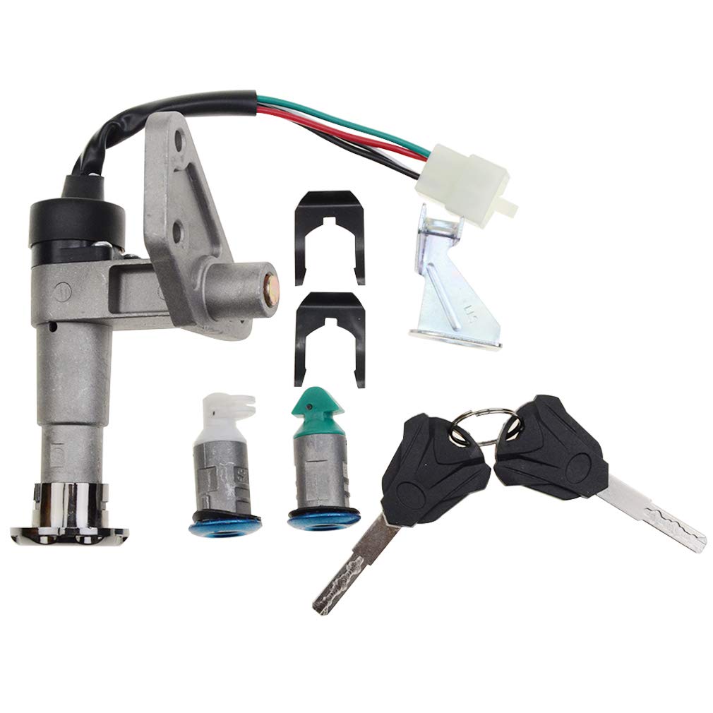 GOOFIT Ignition Switch Key Set Replacement For 125cc 150cc Chinese Scooter Moped