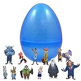 12 Zootopia PVC Toy Topper Characters Filled 6 Inch Jumbo Easter Egg