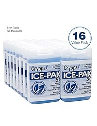 cryopak duro Shell Pack, 3 x 5" de hielo reutiliza