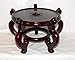 NEW 9.5″ DIAMETER x 8″ TALL WOODEN ORIENTAL DARK CHERRY FISH BOWL PLANT STAND HOLDER QUALITY! (ON SALE NOW)thumb 3
