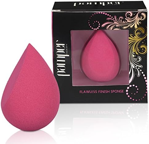 Flawless Finish Makeup Sponge, PAMPER THERAPY Beauty Blender Foundation Applicator for Concealer Cream Powder Liquid Face and Eye Makeup