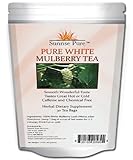 Mulberry Tea - White | Blood Sugar Controller Tea | Great Hot or Cold | White Mulberry Tea (Morus Alba) | Caffeine Free | Great Reviews | Weight Loss Tea | Sunrise Pure Nutrition Guarantee
