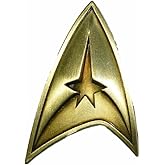 Star Trek Original TV Series Command Logo Brass Toned Finish Metal Pin