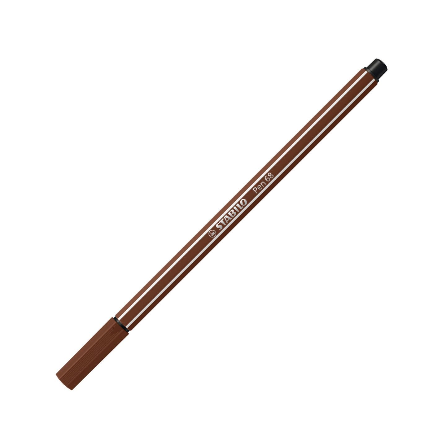 Premium Fibre-Tip Pen - STABILO Pen 68 - Pack of 1 - Brown