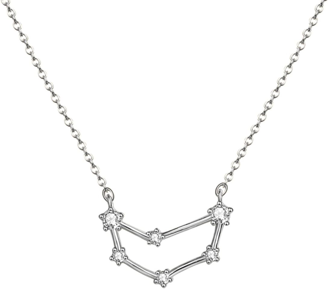 OSIANA Constellation Necklace for Women Leo Virgo Horoscope Zodiac Pendant Necklace Birthday Gifts
