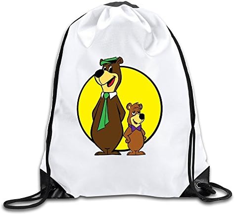 Waterproof Breathability Customized The Yogi Bear Show William Hanna Boo-Boo Drawstring Tote Shoulders Backpack Drawstring Backpack Cinch Sack