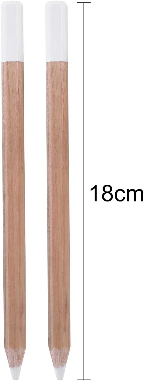 ITODA Artist White Charcoal Pencil Art Chalk Pencils Wood Professional Sketching Pen,2pcs White Highlight Colouring Pencils Oil Pastel Pencil for Paint Drawing Sketch Art Supplies Stationery - Image 5