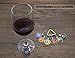 NHEINNO Wine Glass Charms Drink Markers Identification Tags Wine Glass Decor Charms (7)