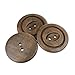 COTOWIN 40mm Large Wood Coat Sweater Buttons Sewing Craft DIY Accessory [pack of 10]