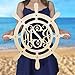 SALE 12-36 inch Ship Wheel Monogram - Wood Monogram - Wedding Monogram - Wooden Initials - Navy Decor - Boathouse - All Aboard - Nautical Decor- Door Hanger
