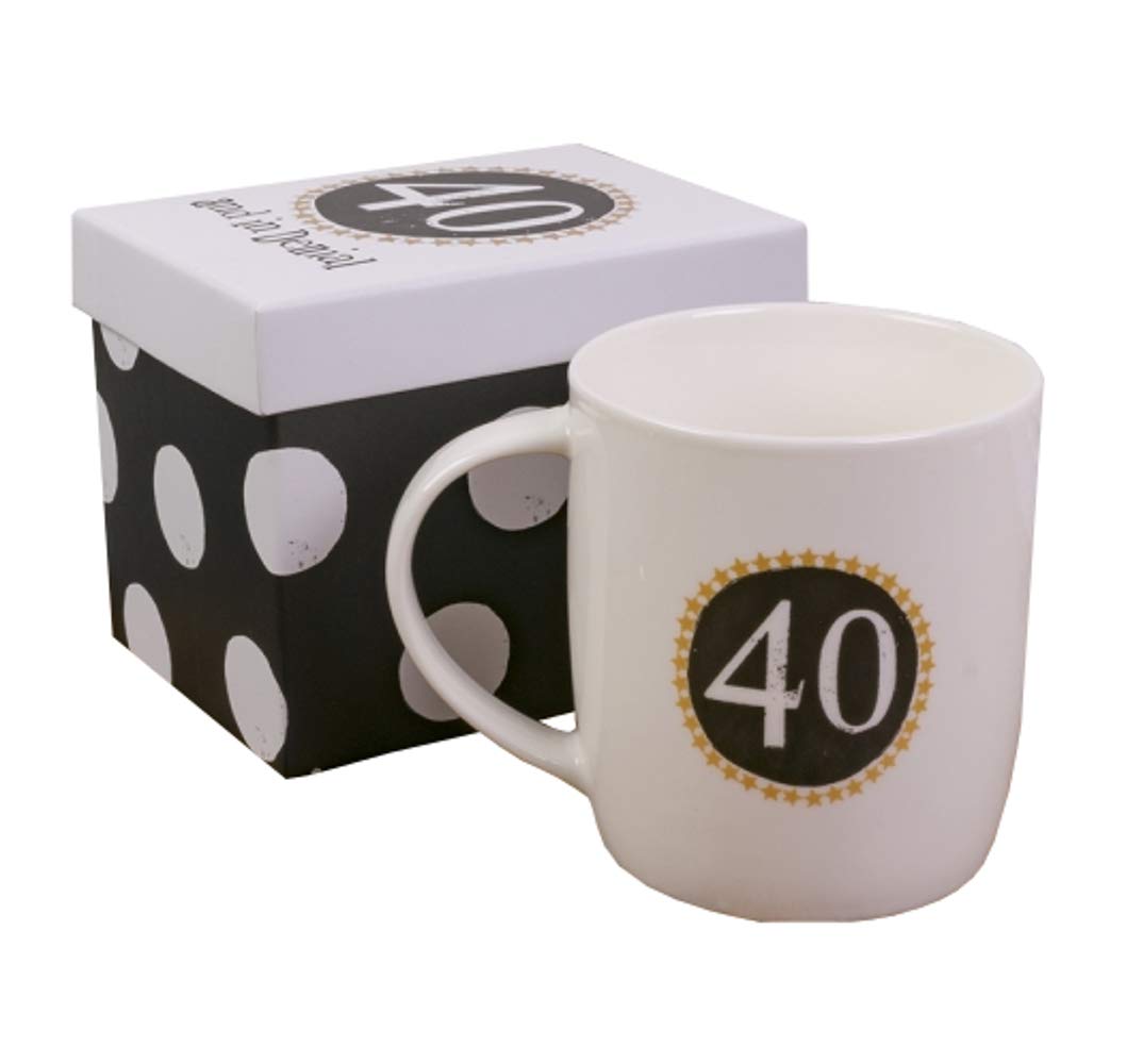 40 And In Denial Boxed Mug