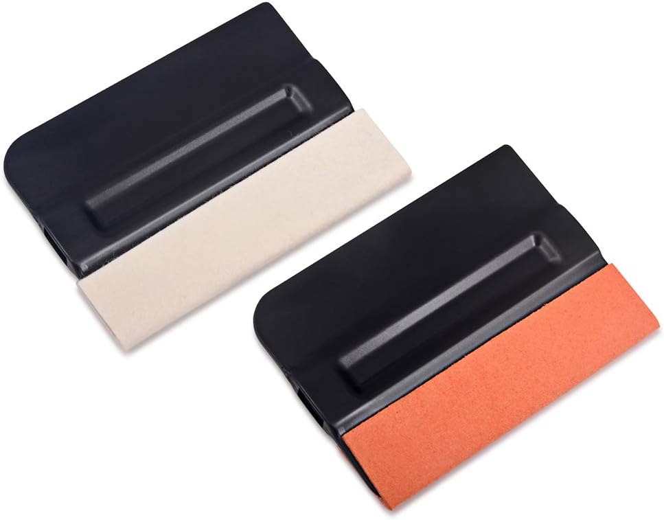 WINJUN Auto Vinyl Wrap Tool Kit for Vehicle Glass Protective Film Window Wrapping Tint Installing - Include: Squeegees, Scraper, Magnet Holders, Gloves, Film Cutters, Heat Gun: Automotive