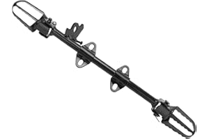 Camrusic Dirt Bike Foot Pegs, Steel Alloy Footpegs Mount Bracket Compatible with XR50 CRF50 50cc 70cc 110cc 125cc