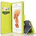 2017 NEW iPhone SE / 5S / 5 Case, IPHOX Magnetized Closure Card Slots Money Pouch Hand Strap, Retro Leather Wallet Case Purse Protective Cover Stand Feature Flip Book Case for iPhone SE/ 5S/ 5 - BU/GR