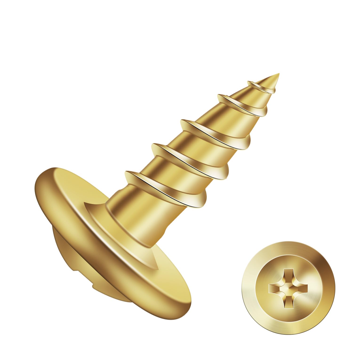 Photo 1 of #8 x 1/2" Wood Screw 100Pcs Alloy Steel Standard Thread Truss Head Fast Self Tapping by SG TZH