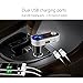 Auledio FM Transmitter, Wireless In-Car Bluetooth Receiver Radio Adapter Car Kit with USB Car Charger and Hands-Free Calling for iPhone, Samsung Smartphones and More