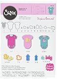 Sizzix 660135 Triplits Die Set, Oh, Baby by Stephanie Barnard, 14-Pack