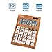 KARCE KC-DX640-10, 10-Digits Desktop Calculator, Wood Color