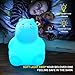 I want a Hippopotamus Gift for Christmas LED Night Light for Kids Toddler Bed, Color Changing Dimming &Timer &Rechargeable Nursery Night Lamp for Breastfeeding BPA Free Silicone Room Decor Aesthetic