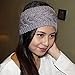 Pusheng Women's Versatile Wool Knit Crochet Twist Hair Band Headband Ear Warmer Black