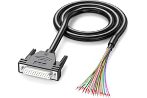 DB15 Parallel Port Wire DB15 DB25 Male Female Connectors Wire 9/15Core Single Head Wire for Connecting Electronic