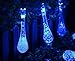 Outdoor String Light, BOYON Solar Fairy, Starry Lights Best for Garden, Patio, Party (2 Lighting Modes, 19.7ft, 30 Led, Blue)