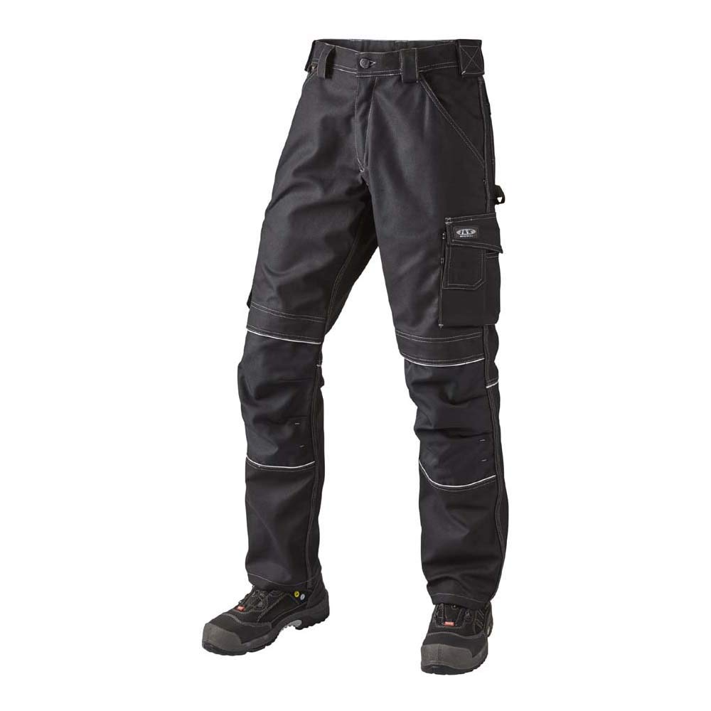 J.A.K. 150012B096 Series 1500 60% Cotton/40% Polyester Waistband Trousers, Black, 54 L (38/35) Size