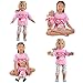 Girls Matching Doll&Toddler Owl 4 Piece Short Cotton Pajamas Kids Clothes Sleepwear