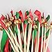 Cieovo 50 Pack Ribbon Wands Wedding Streamers with Bells, Fairy Wands Stick Wand Party Favors for Wedding Baby Shower Birthday Holiday Christmas Activities Celebration