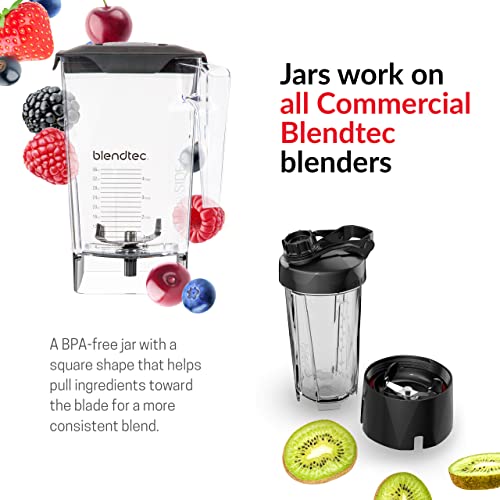 Blendtec Stealth 885 Commercial Blender, WildSide+ Jar, Blendtec Stealth Sound Enclosure, Strongest Commercial-Grade Power, Self-Cleaning, 42 Pre-programmed Cycles, Black