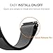 Fintie for Galaxy Watch 42mm / Galaxy Watch Active 40mm Bands - Milanese Loop Stainless Steel Metal Replacement Strap Bracelet w/Magnet Lock, Also Compatible Samsung Gear Sport Smartwatch, Black