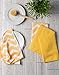 DII Microfiber Multi-Purpose Cleaning Towels Perfect for Kitchens, Dishes, Car, Dusting, Drying Rags, 16 x 19, Set of 4 - Yellow Chevron