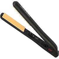 CHI Original Flat Hair Straightening Ceramic Iron 1 Inch Plates - for Styling, Professional Black