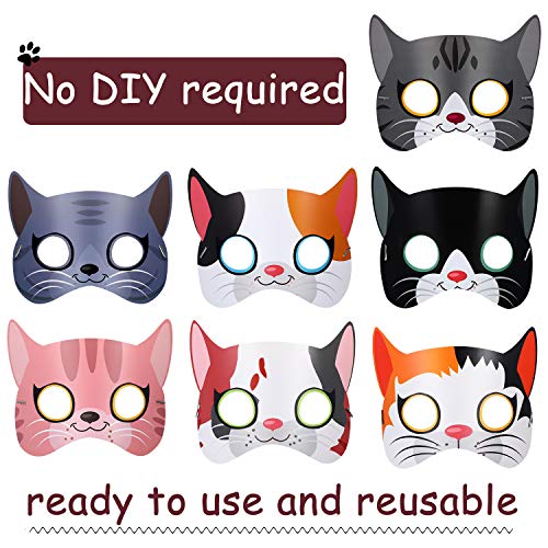 image for Blulu 16 Pieces Kitty Cat Theme Birthday Party Supplies, Halloween Cat