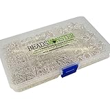 BeadsMonster Jewelry Findings Jump Rings, 4,5,6,7,8,10,12,14,16,18mm, Silver Color, with Box