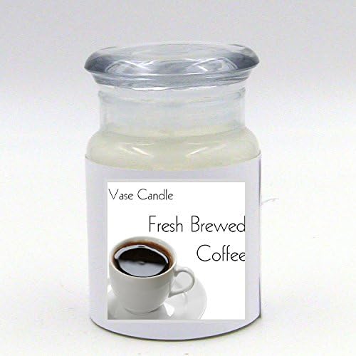 Fresh Brewed Coffee Jar | Vase Candle | 30 Hour Burn Time | Premium Soy Paraffin Wax Blend | Highly Scented | Self-Trimming Wick