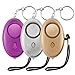 LUTER Personal Alarm, 3 pcs Personal Alarms Keychain with LED Flash Light, 140DB Portable Pocket Self Defence Emergency Attack Security Safety Alarm Devices For Women/Kids/Night Shift