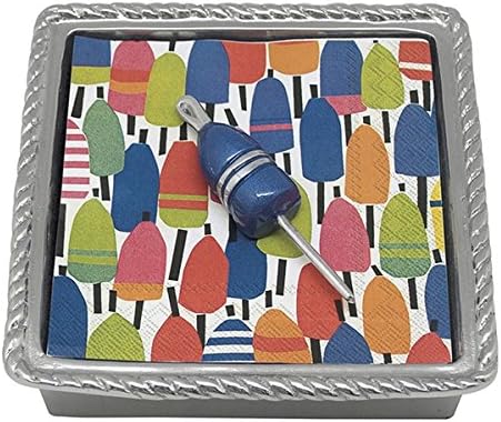 Mariposa Cobalt Buoy Rope Napkin Box