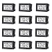 TAIWEI 12 Pack Mini Small Digital Electronic Temperature Humidity Meters Gauge Indoor Thermometer Hygrometer LCD Display Fahrenheit (℉) for Humidors, Greenhouse, Garden, Cellar