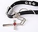 ZYHCOS Coaplay Accessories Leather Neckband Cross Ruby Punk Necklace Pendant (one size)