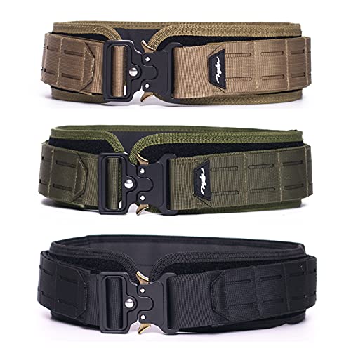 POYOLEE Gun Belt, Military Nylon Battle Belts for Men, Heavy Duty