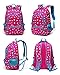 Lightweight Girls School Bags for Kids Kindergarten Primary Backpack Bookbags for Children (Hot Pink&Blue)