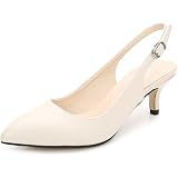 Scarpe Donna Greatonu – Slingback Punta Chiusa Tacco A Blocco 6 Cm Con Cinturino Alla Caviglia, Eleganti E Comode Per Lavoro E Festa
