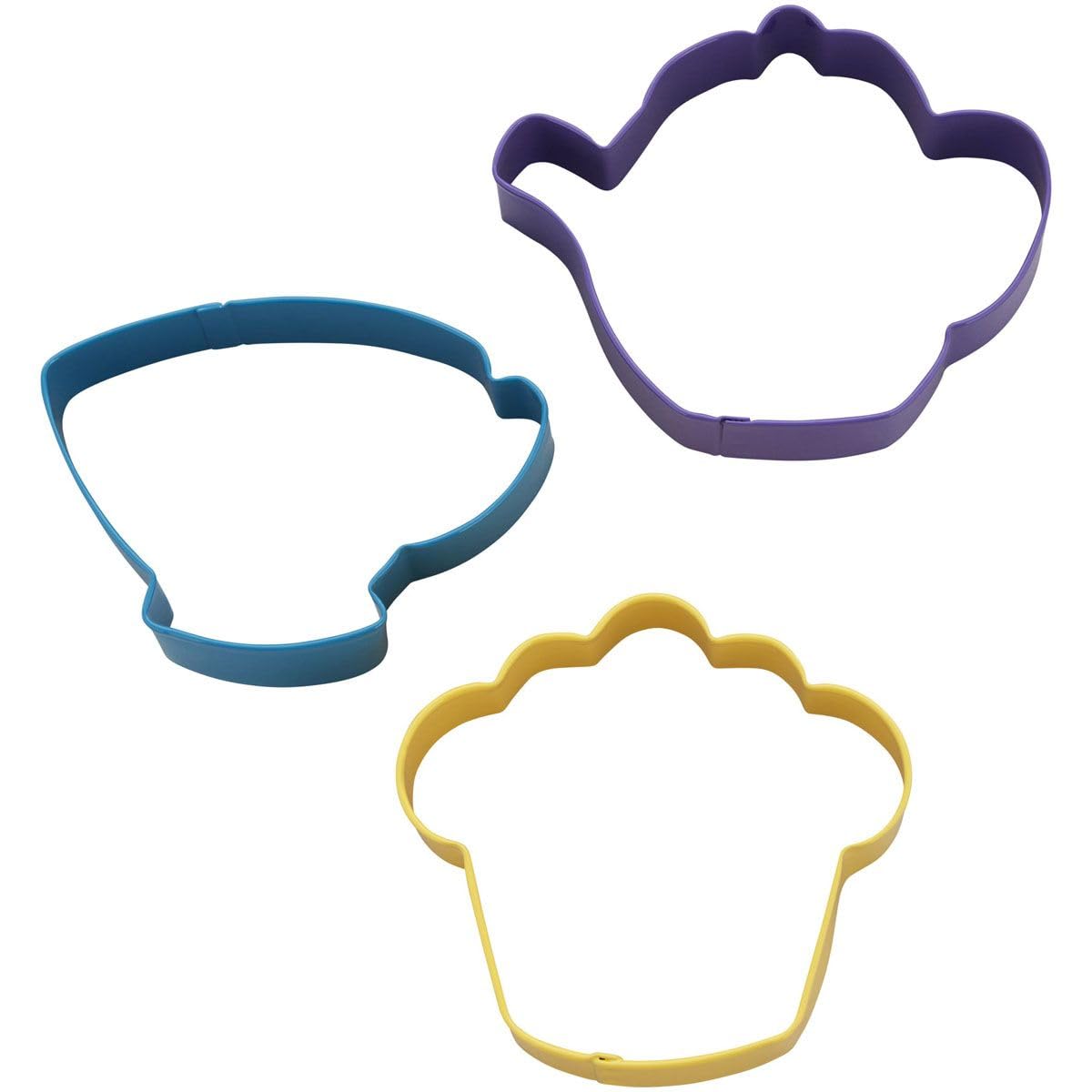Wilton 2308-0092 Tea Party Biscuit/Cookie Cutter Set, Set of 3
