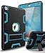 XIQI Compatible with New iPad 9.7 2018 Case,iPad 6th Generation Case Three Layer Kickstand Shock-Absorption Rugged Hybrid Case for iPad 9.7 2017/2018 Release,Black Blue